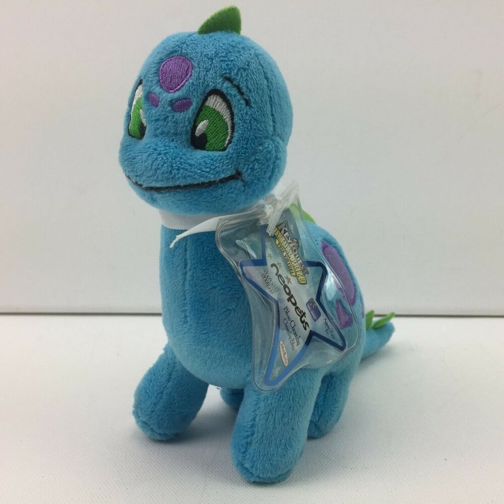 Neopets Blue Chomby Series 3 Keyquest Plushie Stuffed Animal 42375 NOS